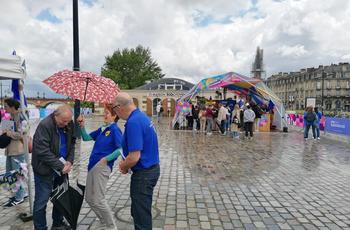 Village de l'Europe sur les quais à Bordeaux